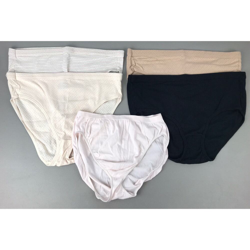 Jockey Womens Elance Breathe French Cut Underwear 5 Pair Size 10
